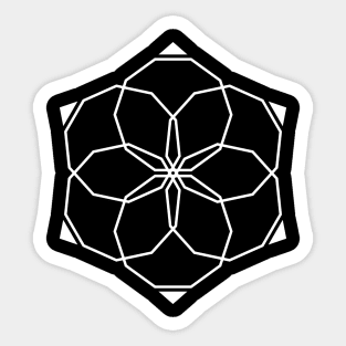 Geometrical Flower Sticker